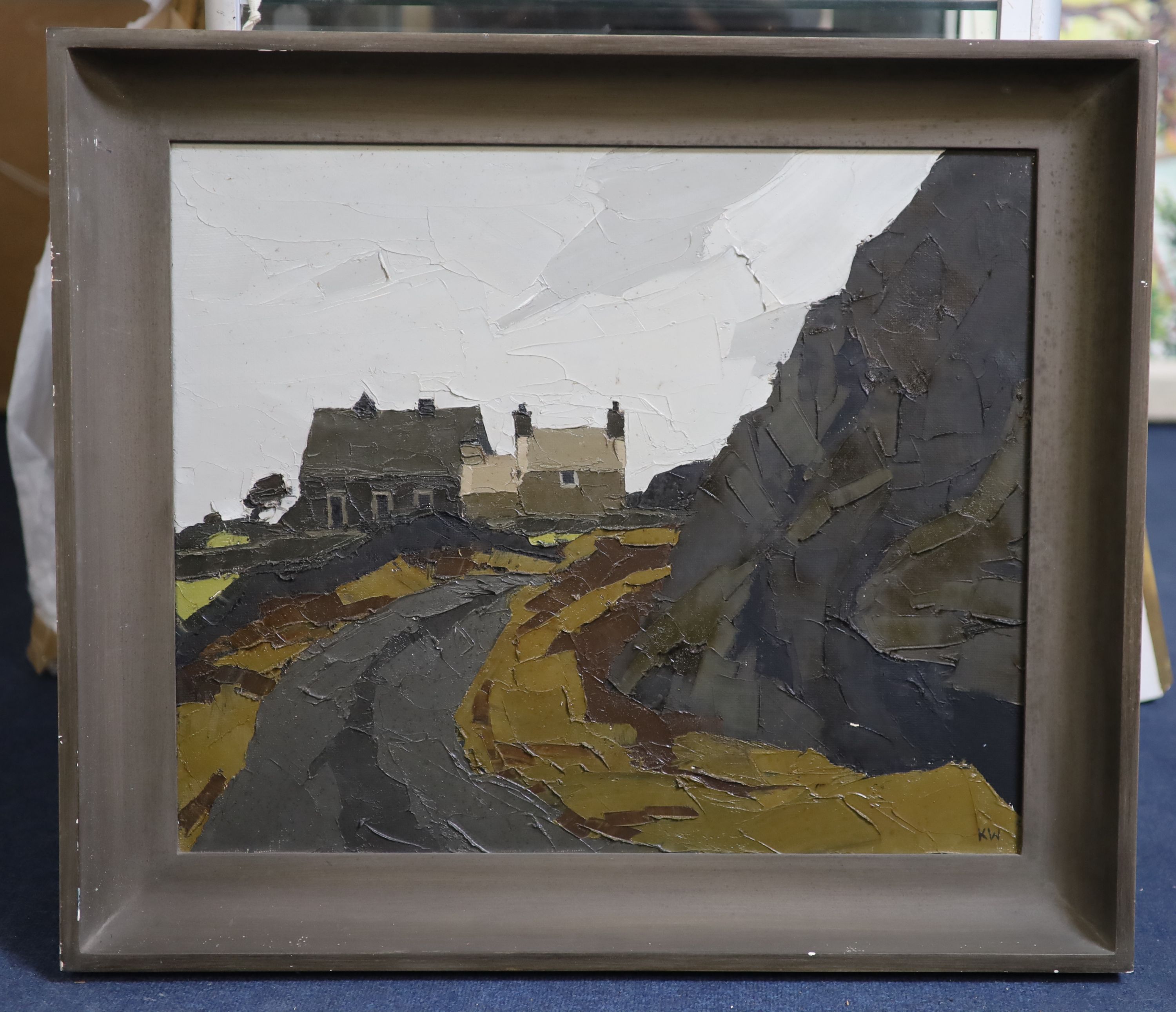 § Sir Kyffin Williams (1918-2006), Capel Caersalem, oil on canvas, 50 x 60cm